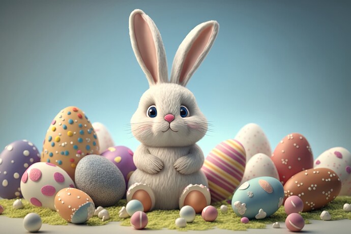 happy-bunny-with-many-easter-eggs-grass-festive-background-decorative-design