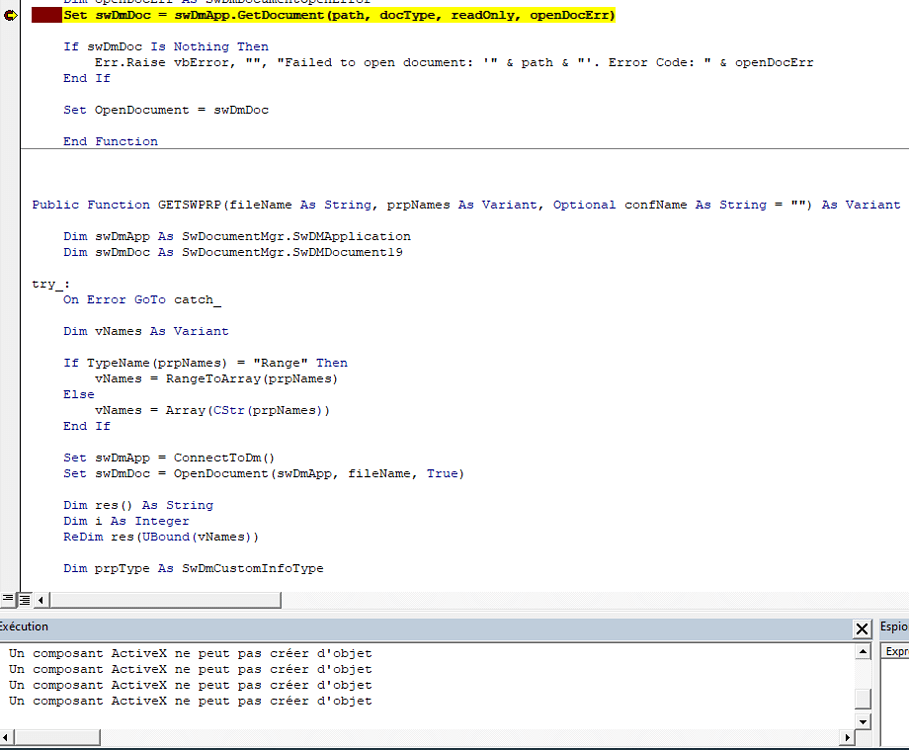 Edit properties from Excel for Solidworks with the Document manager API ...