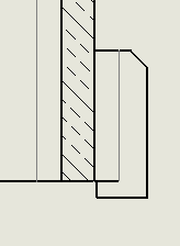 Trait tangent fin