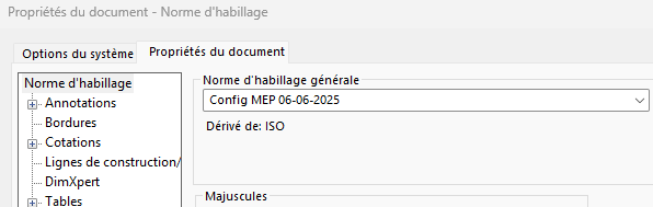 norme modifiée